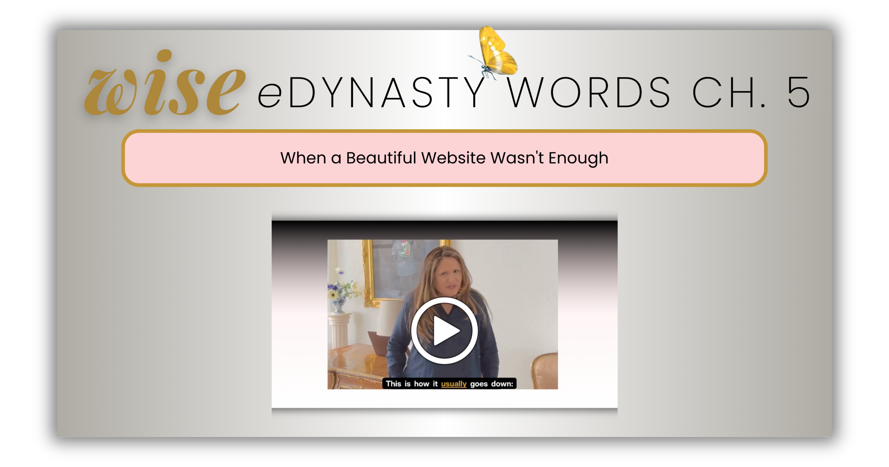 Angela van Hoeven sharing what usually goes wrong when people start online